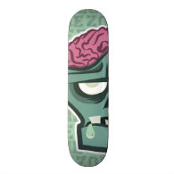 Zombie Brains Custom Skateboard