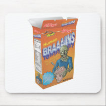 Zombie breakfast cereal mousepads