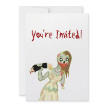 Zombie Bride Invitations