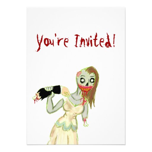 Zombie Bride Invitations
