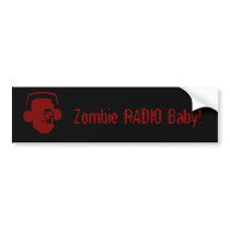 Zombie bumper sticker