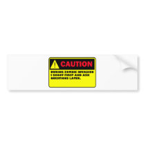 ZOMBIE BUMPER STICKERS