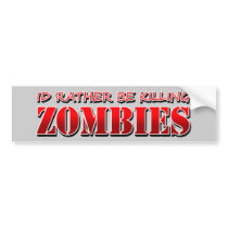 Zombie Bumper Stickers