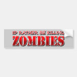 Zombie bumper stickers