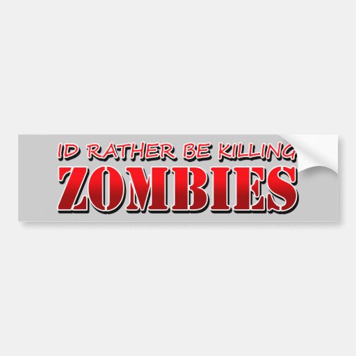 Zombie Bumper Stickers