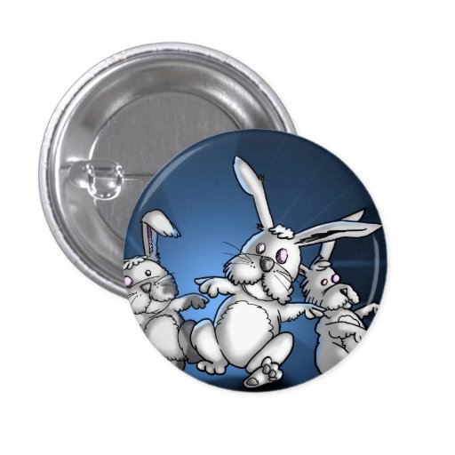 Zombie Bunnies Button