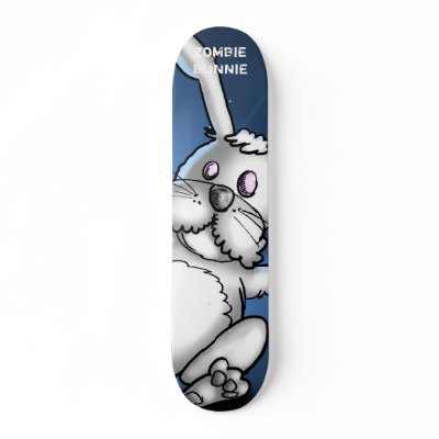 Zombie Bunny Trucking Skateboard Decks by radvfx