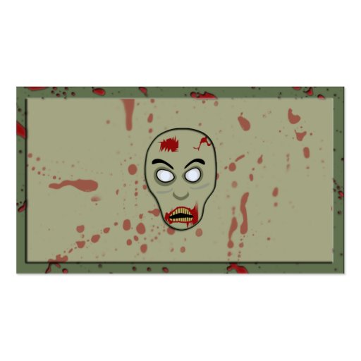 Zombie Business Cards (back side)