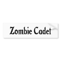 Zombie Cadet Bumper Sticker