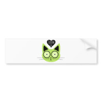 Zombie Cat bumper stickers by QueenHare Zombie Cat bumper stickers