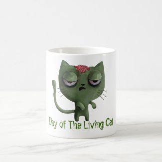 Zombie Cat Coffee Mugs