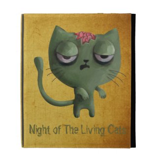 Zombie Cat iPad Folio Cover