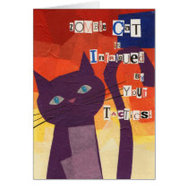 Zombie Cat is Intrigued by your Tactics cards