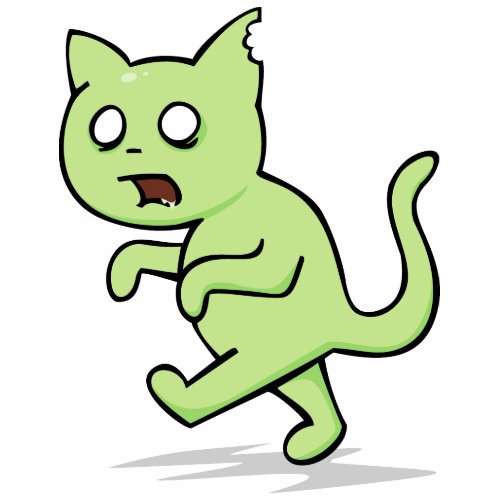 Zombie Cat Rises Again zazzle_shirt