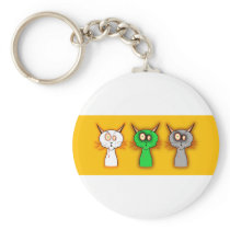 Zombie Cats! Key Chain