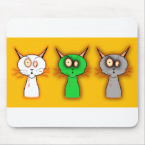 Zombie Cats! Mouse Pads