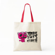 Zombie Cats need Brains Too! Tote Bags