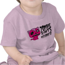 zombie Cats need Brains Too! Tee Shirt