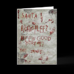 zombie christmas greeting card