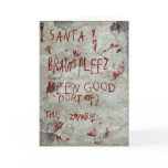 zombie christmas greeting card
