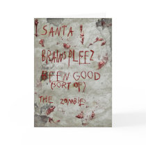 zombie christmas greeting card