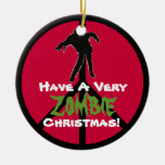 ZOMBIE Christmas Ornament