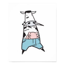 Zombie Cow in Jeans posters