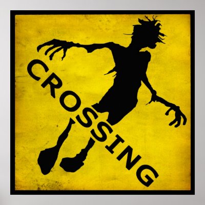 Zombie Crossing Sign