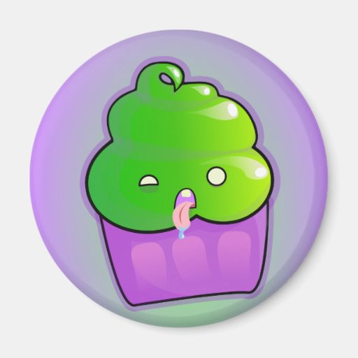 Zombie Cupcake Refrigerator Magnet