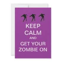 Zombie Custom Halloween Party Invitations