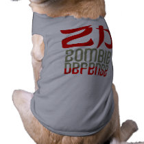 Zombie Defense Dog Shirts