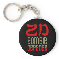 Zombie Defense Keychain
