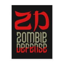Zombie Defense Postcard