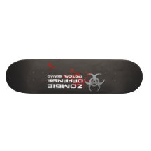 Zombie Defense Tactical Squad board - black Skateboard Decks