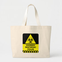 Zombie Defense Team Tote Bags