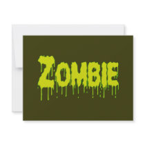 Zombie Drip Personalized Announcement