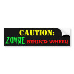 Zombie Driver bumper stickers