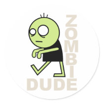 Zombie Dude Stickers