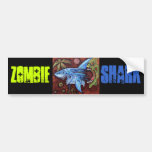 Zombie Eats Shark bumper stickers