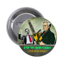 Zombie Economy Ron Paul Button
