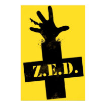 Zombie Emergency Defense - "SAFE ZONE" posters