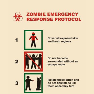 Zombie Emergency Response Protocol shirt