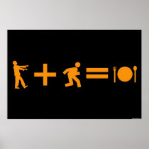 Zombie Equation 24" x 36" Poster