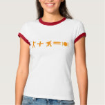 Zombie Equation Ladies Ringer T-Shirt