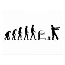 Zombie Evolution Post Card