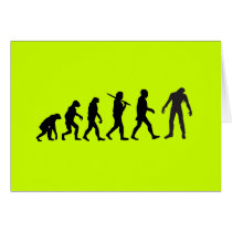 Zombie Evolution T-shirt Design Cards