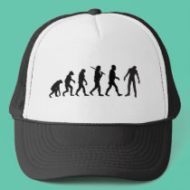 Zombie Evolution T-shirt Design hats