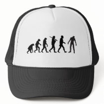 Zombie Evolution T-shirt Design Mesh Hats