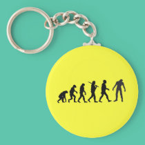 Zombie Evolution T-shirt Design keychains