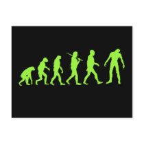 Zombie Evolution T-shirt Design Post Cards